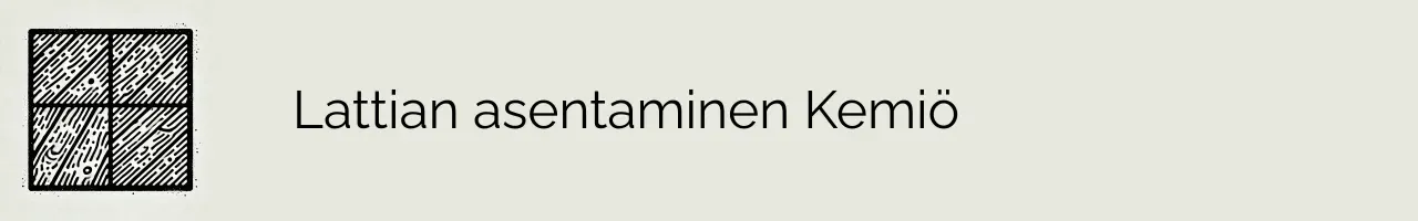 Lattian asentaminen Kemiö